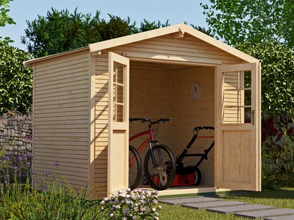 Weka Gartenhaus 218 Größe 1 mit Doppeltür 28 mm wekaLine natur Weka Gartenhaus 218 Größe 1 mit Doppeltür 28 mm wekaLine natur