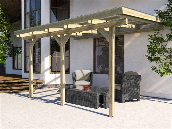 Weka Terrassenüberdachung 671 Größe 3 kdi Weka Terrassenüberdachung 671 Größe 3 kdi